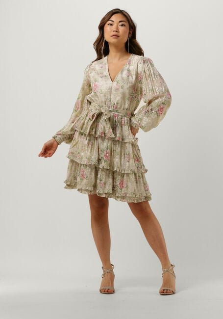 Ecru EST'SEVEN Mini jurk EST'CITY DRESS HANDMADE - large