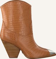 Cognac LOLA CRUZ Enkellaarsjes 059T45BK - medium