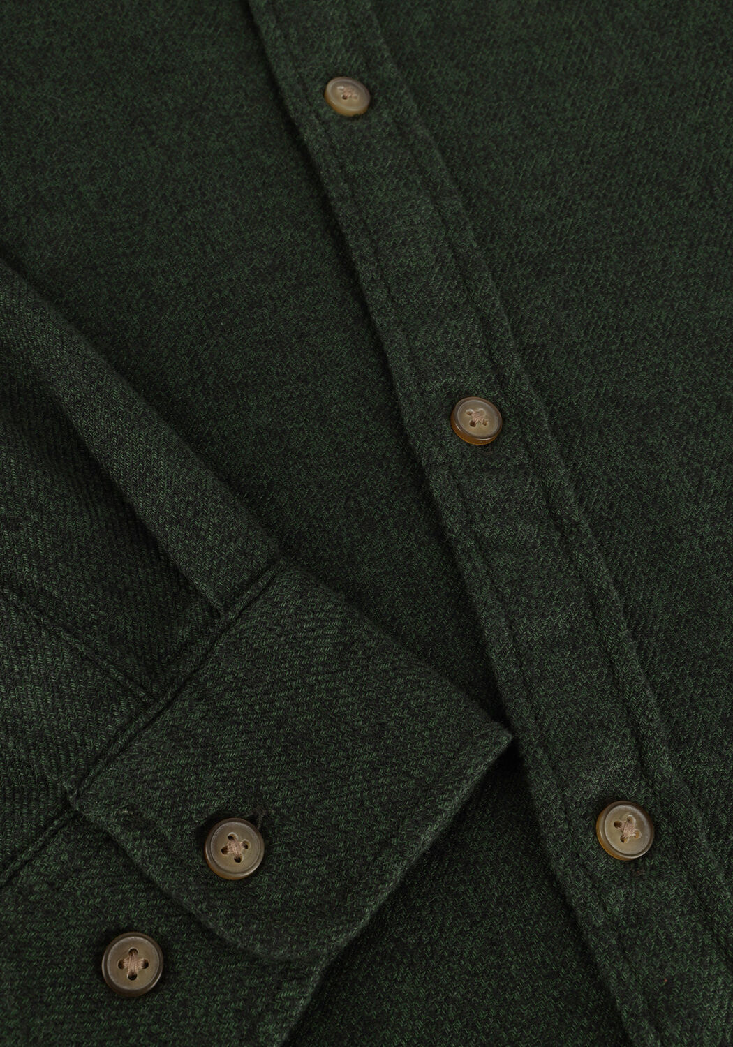 Donkergroene SELECTED MEN Casual overhemd SLHREG-OWEN FLANNEL MIX SHIRT - large