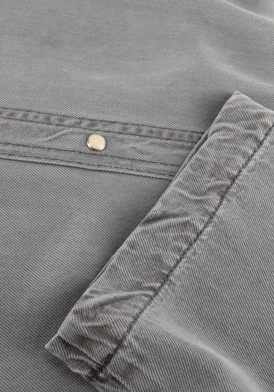 Grijze OBJECT Mini jurk OBJFRAMA 2/4 RE DENIM DRESS - large