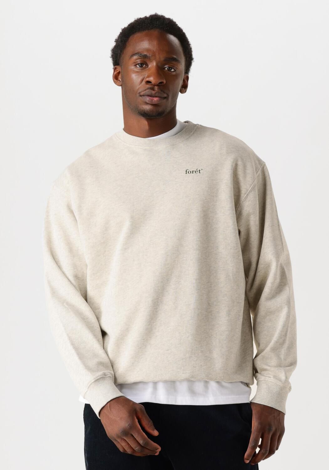 FORÉT Forét Heren Truien & Vesten Ocean Sweatshirt Beige