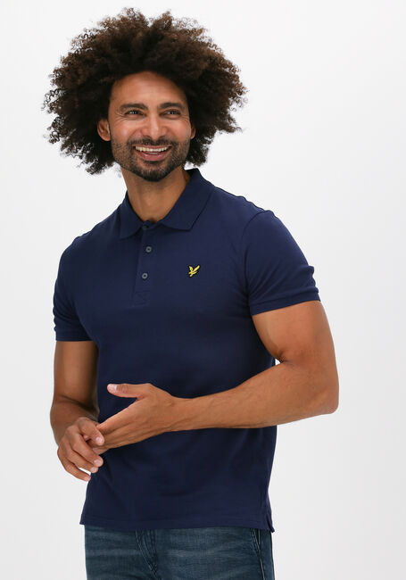 Blauwe LYLE & SCOTT Polo PLAIN POLO SHIRT - large