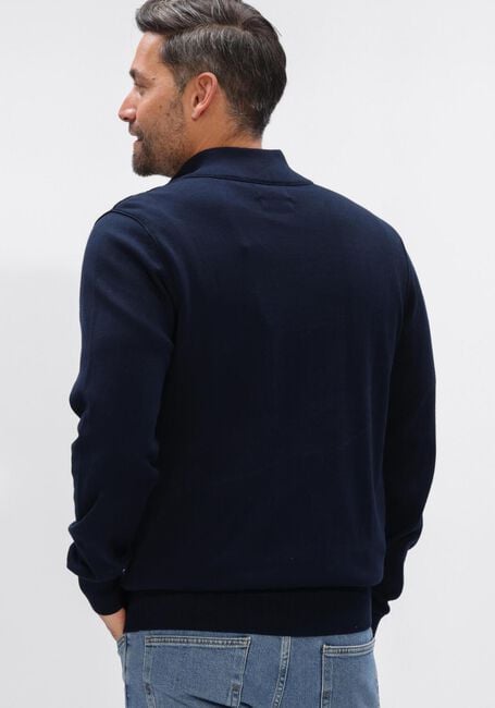 Donkerblauwe BUTCHER OF BLUE Trui CLIFDEN CO HALF ZIP - large