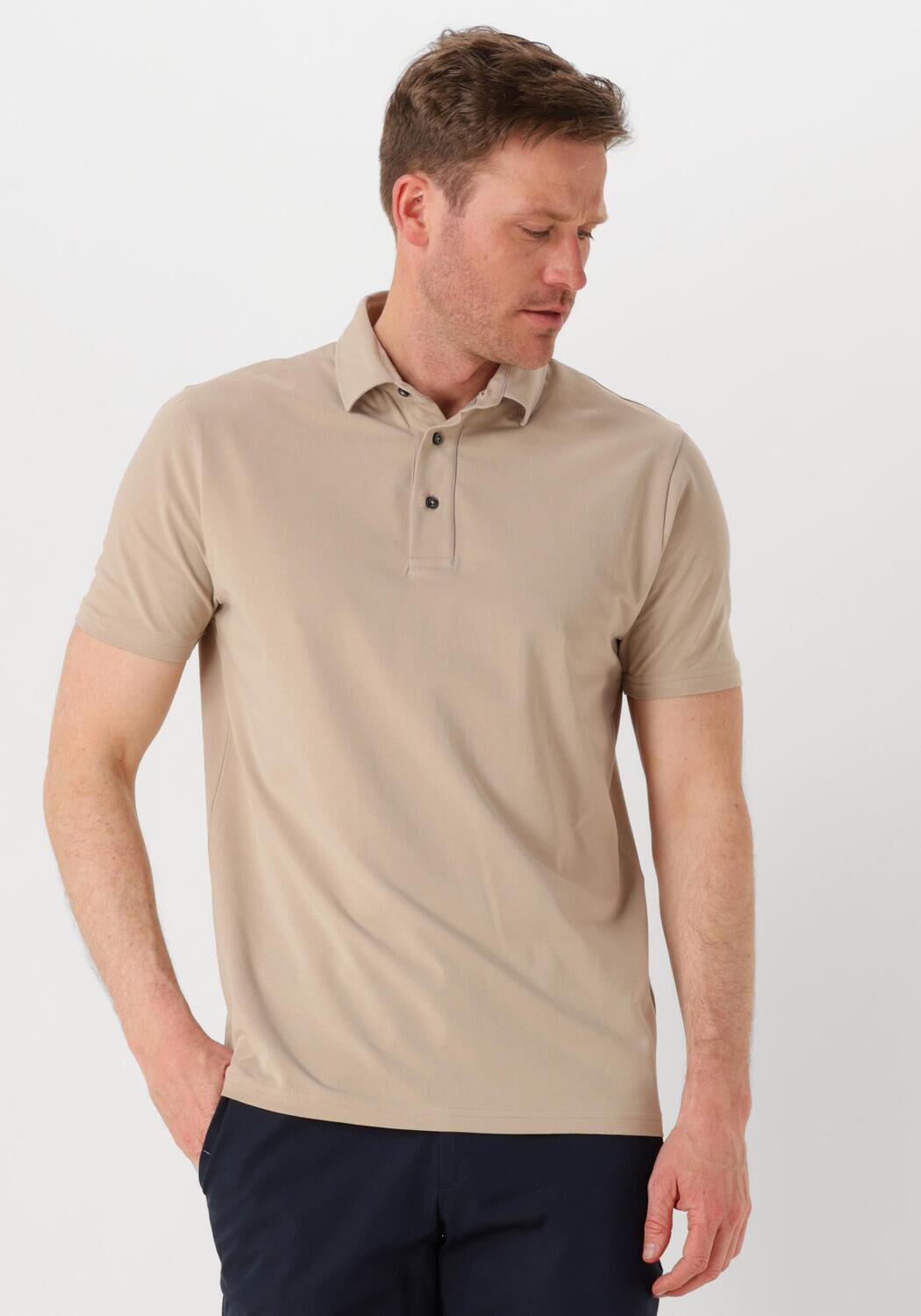 GENTILUOMO Heren Polo's & T-shirts Polo 3 Button J2017-202 Beige