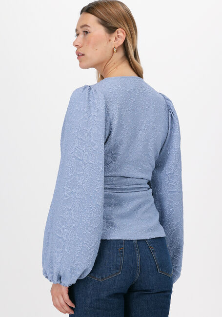 Lichtblauwe JUST FEMALE Blouses GALAXY WRAP BLOUSE - large