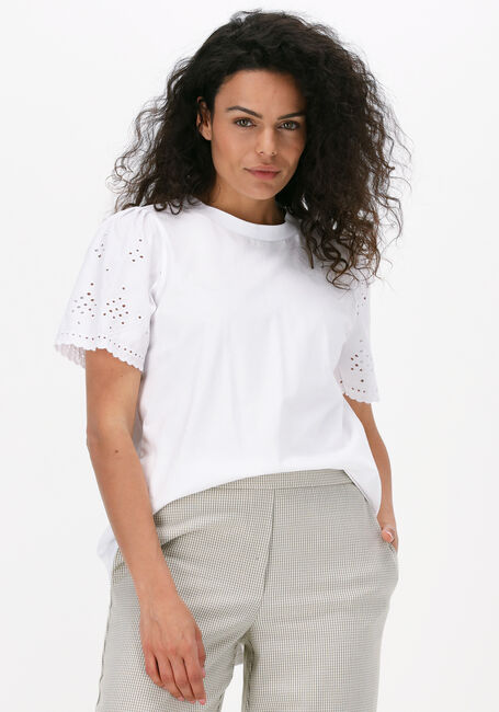 Witte LEVETE ROOM Top KOWA 8 T-SHIRT - large