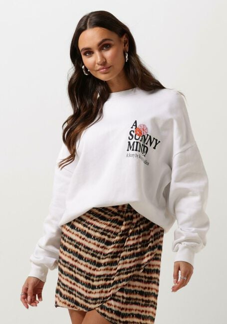 Witte ROUGH STUDIOS Sweater SUNNY MIND SWEATSHIRT - large