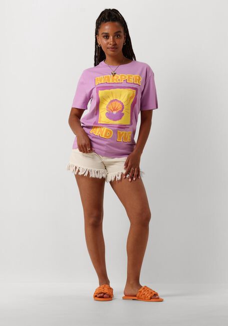 Paarse HARPER & YVE T-shirt SHELL-SS - large