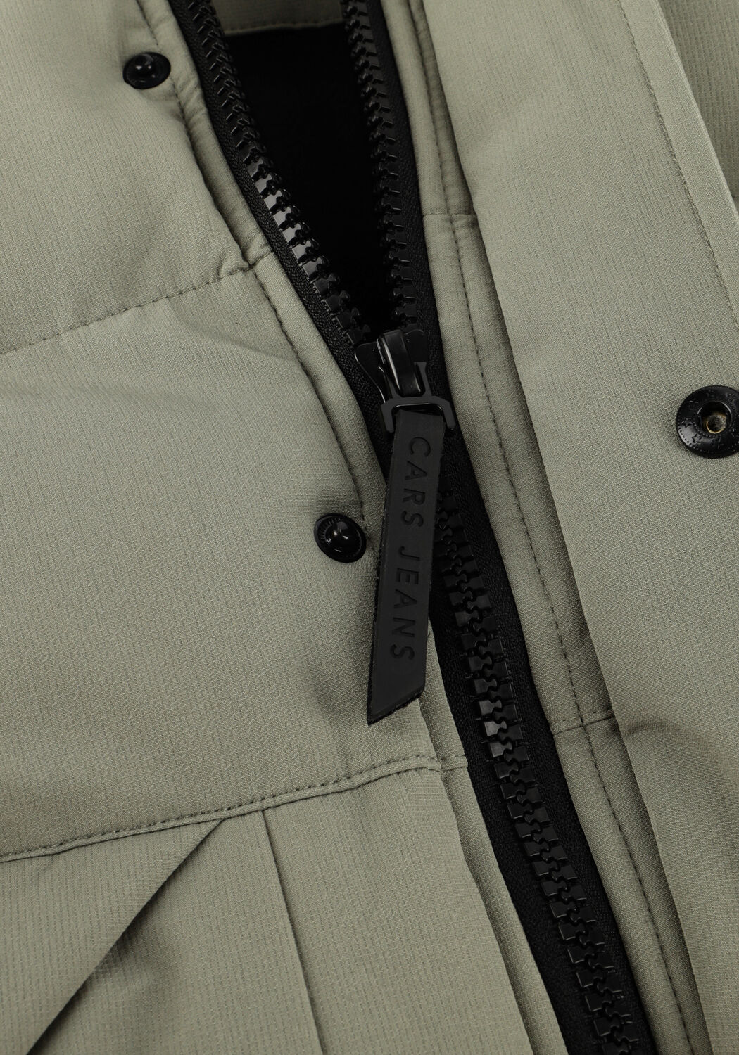 Khaki CARS JEANS Gewatteerde jas CAMDEN - large
