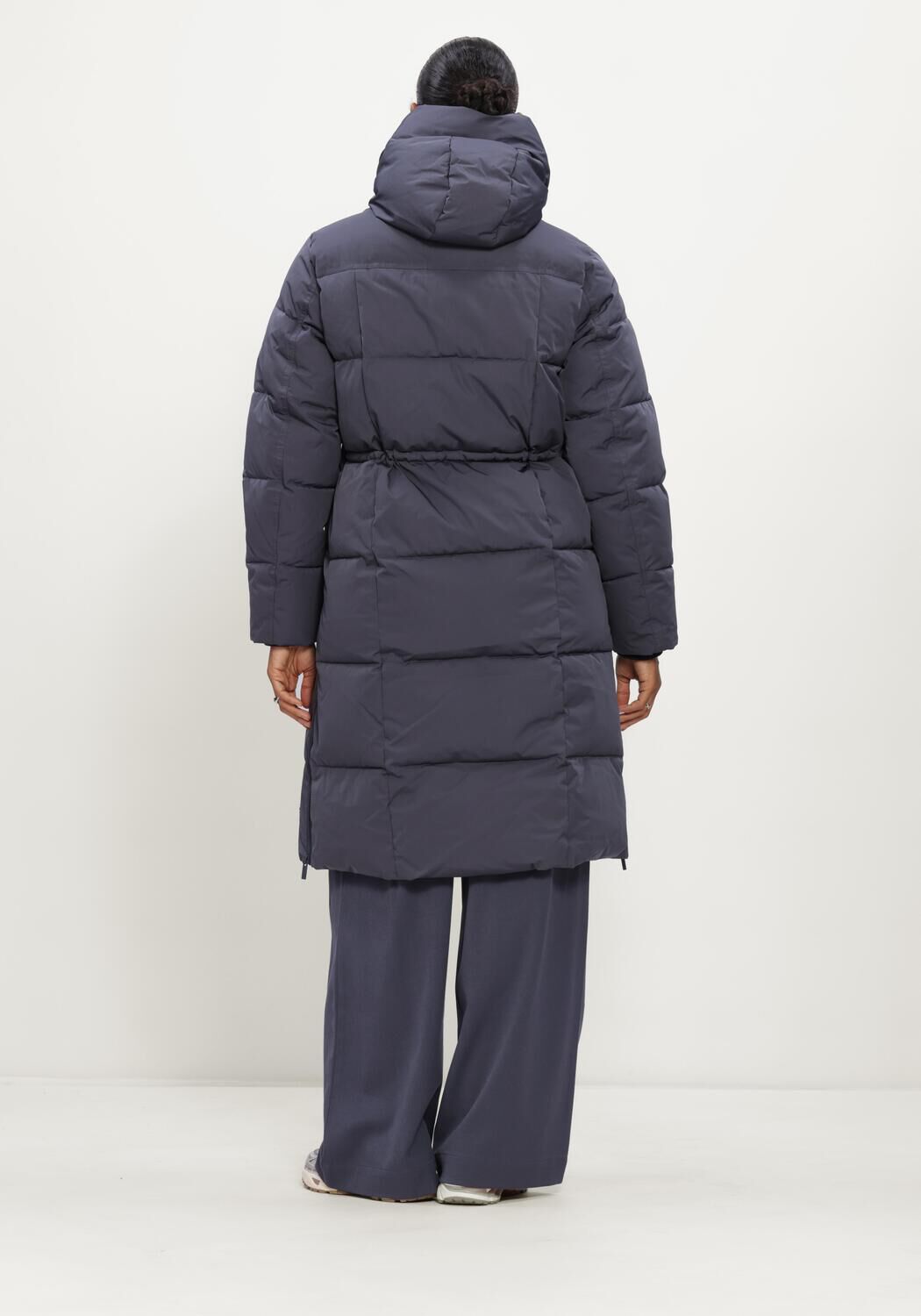 Donkergrijze MSCH COPENHAGEN Gewatteerde jas MSCHZALA PAVINARIA JACKET - large