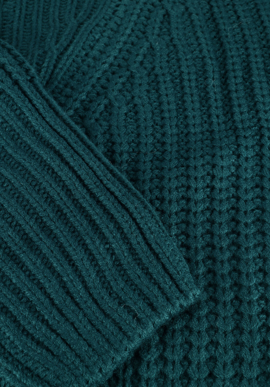 Groene COLOURFUL REBEL Trui YFKE KNITWEAR ZIP PULLOVER - large