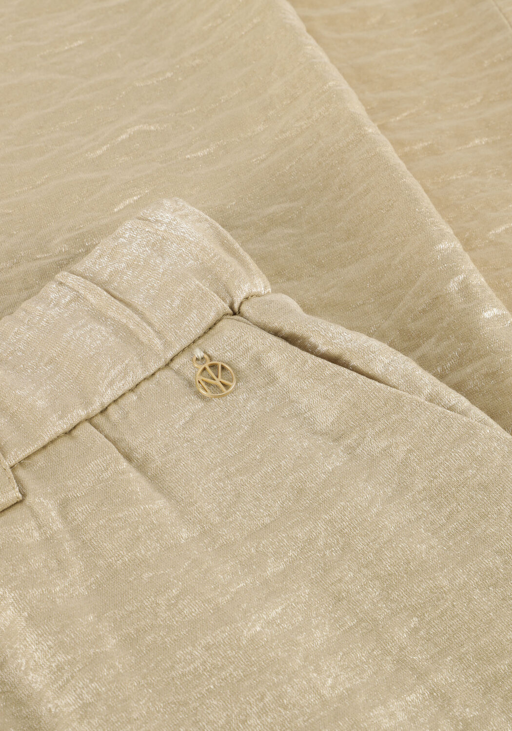 Beige NUKUS Wijde broek LINSEY PANTS - large