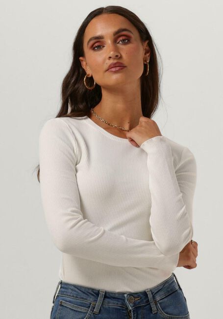 Witte SELECTED FEMME T-shirt ANNA LS CREW NECK TEE - large