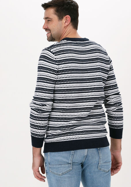 Gebroken wit SELECTED HOMME Trui SLHALFIE LS KNIT CREW W CAMP - large