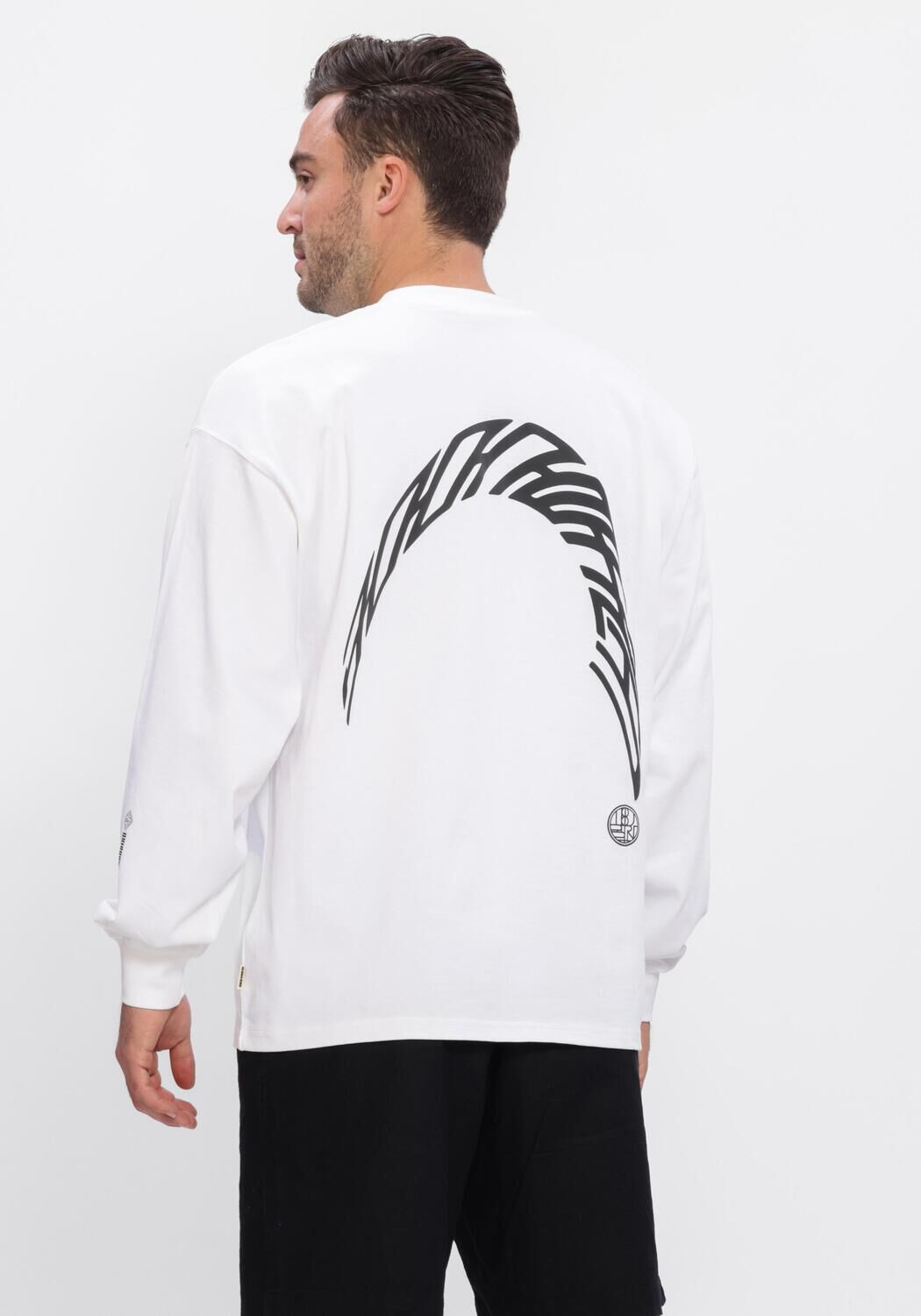 Witte WOODBIRD T-shirt WBBEAM LS WARP TEE - large