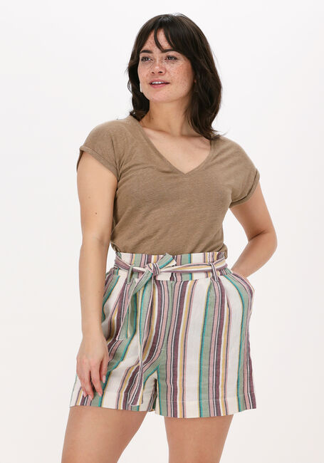 Bruine BY-BAR T-shirt MILA LINEN TOP - large