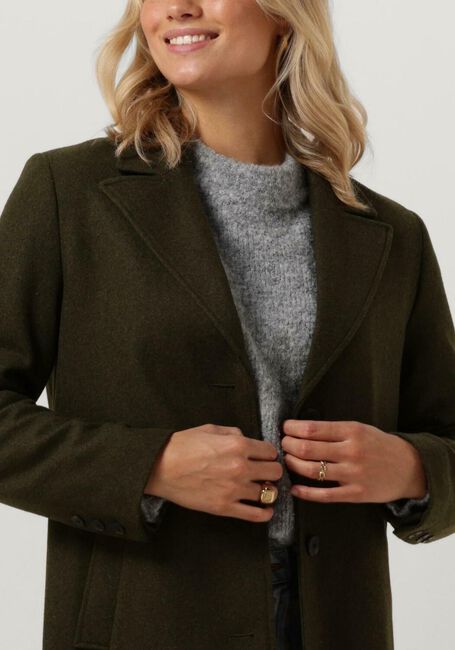 Groene SELECTED FEMME Mantel SLFALMA WOOL COAT - large
