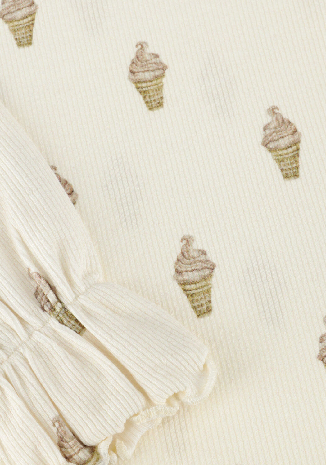 LIL' ATELIER Meisjes Tops & T-shirts Nmfgavo Eug Ls Slim Top Lil Ecru