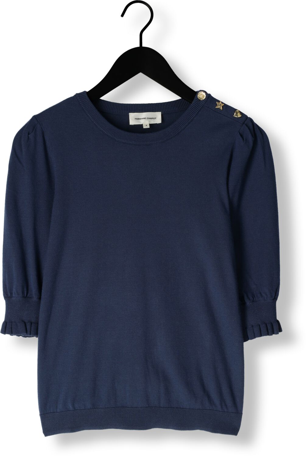FABIENNE CHAPOT Dames Truien & Vesten Molly Short Sleeve Pullover Donkerblauw