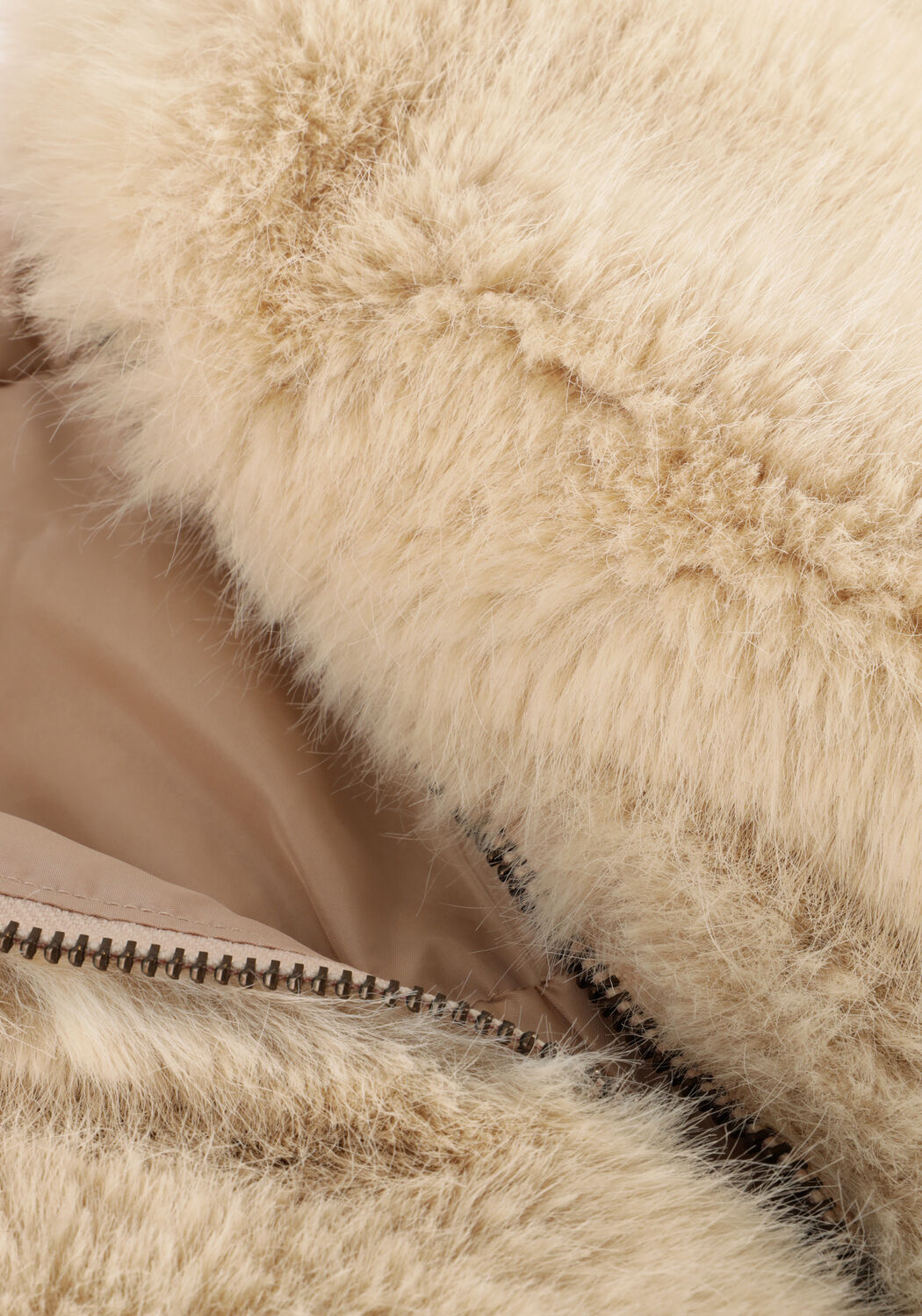 Creme EST'SEVEN Faux fur jas KINSKI WILD JACKET - large