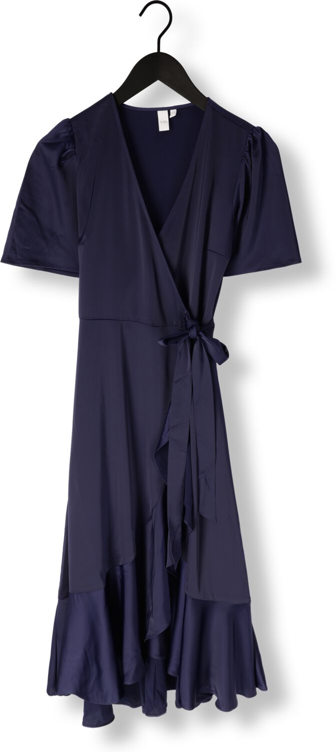 Y.A.S. Dames Jurken Yasthea Midi Wrap Dress Donkerblauw