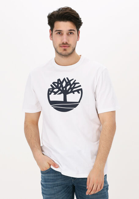 Witte TIMBERLAND T-shirt SS K-R BRAND TREE T - large
