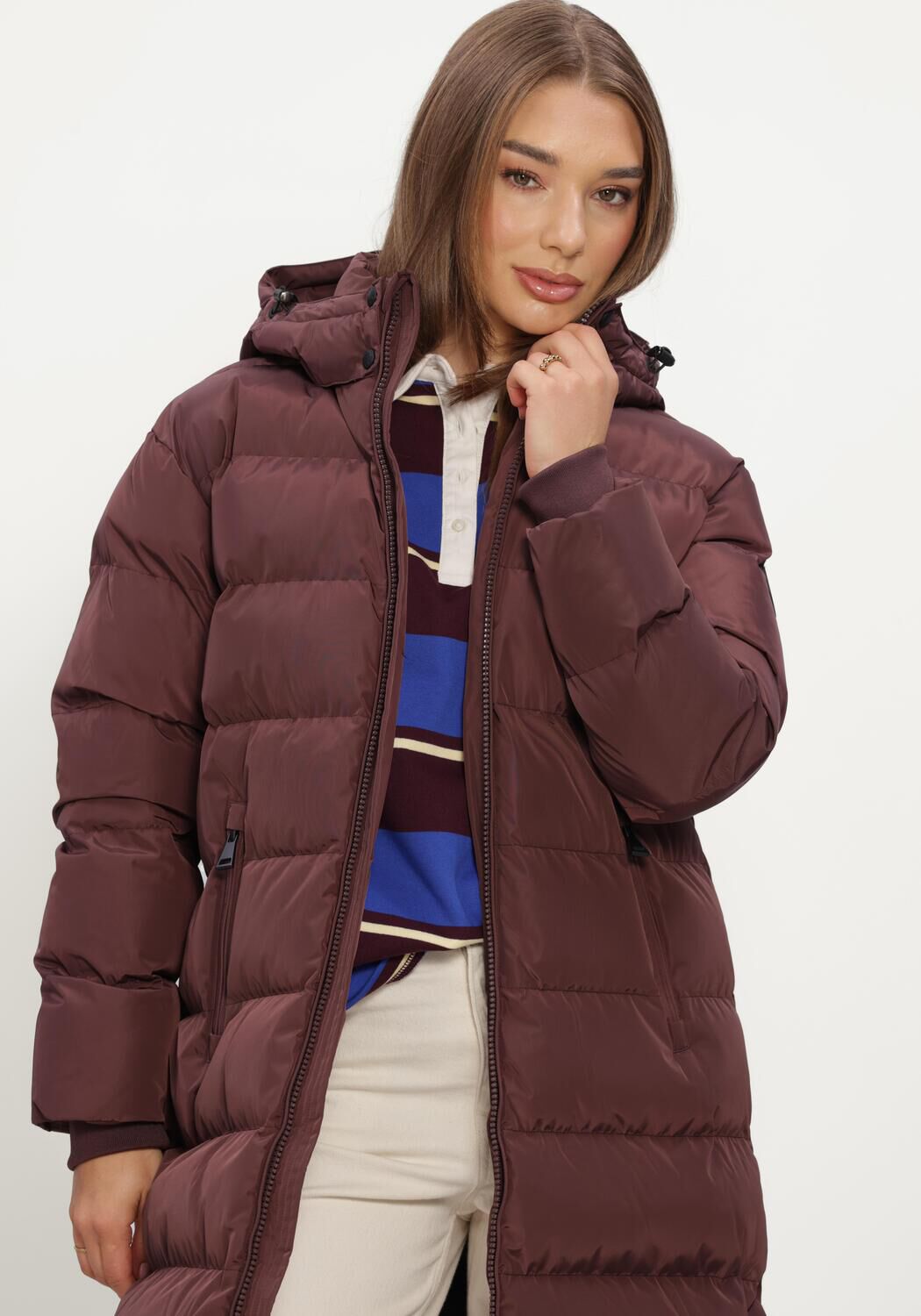 Bordeaux AIRFORCE Gewatteerde jas GRACE JACKET - large