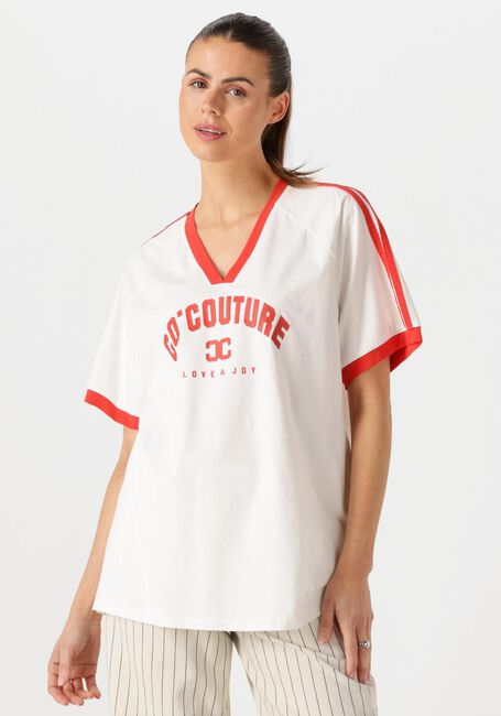 Witte CO'COUTURE T-shirt SIARACC OVERSIZE SPORTY V-TEE - large