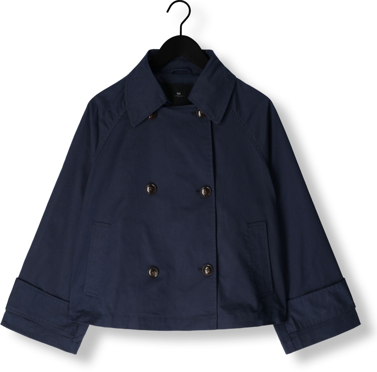 WITHBLACK Dames Jassen Wblkimberly Spring Coat Donkerblauw