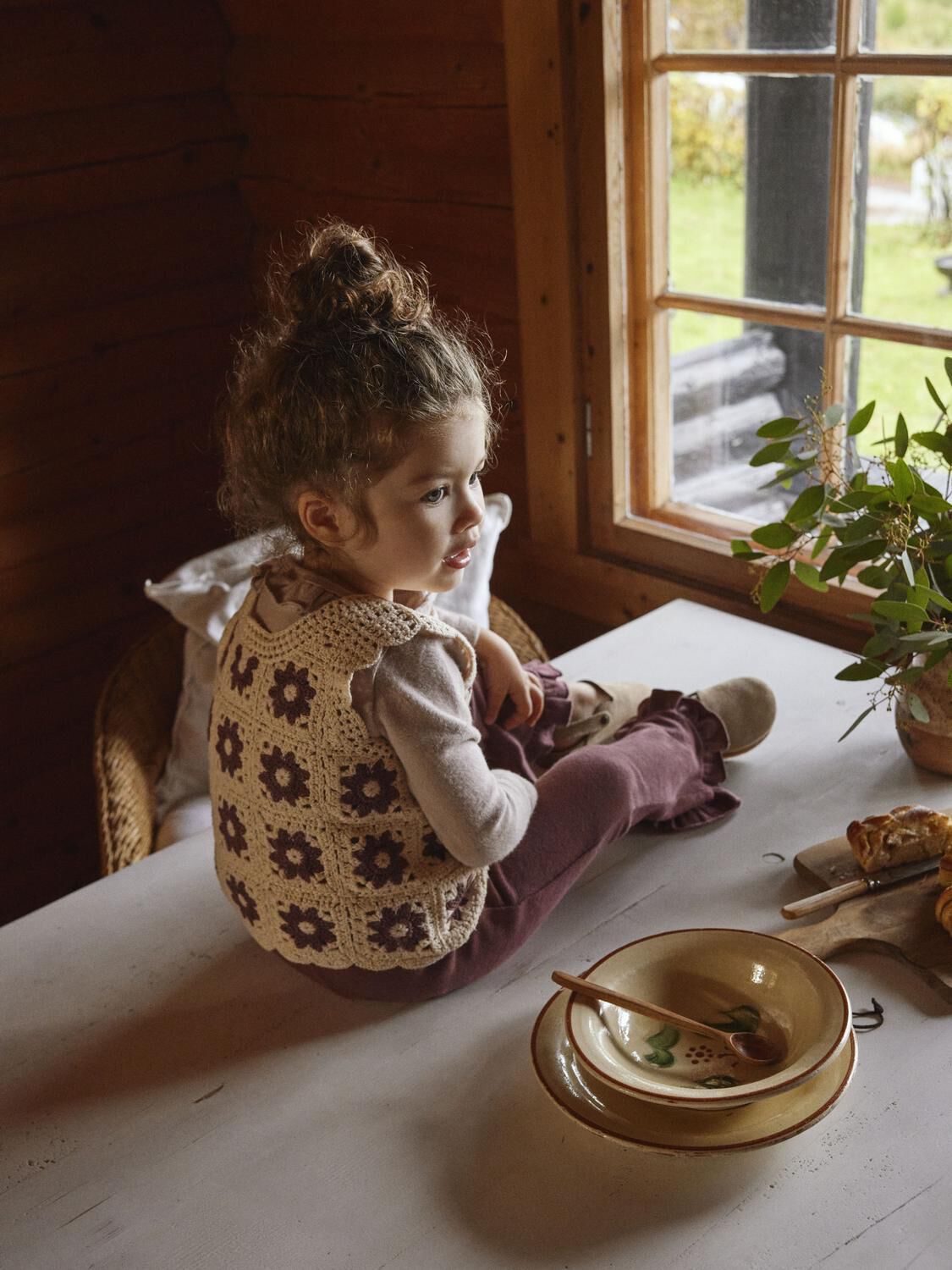 LIL' ATELIER Meisjes Broeken Nmfthoro Har Bootcut Pant Lil Aubergine
