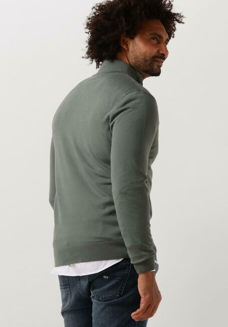 Groene PROFUOMO Trui PULLOVER HALF ZIP - large
