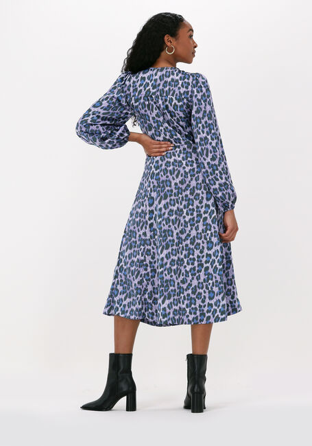 Blauwe NEO NOIR Midi jurk HANNAH LEO FRENZY DRESS - large