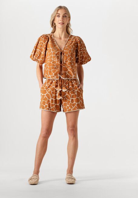 Bruine SCARLETT POPPIES Top KACIE TOP - large