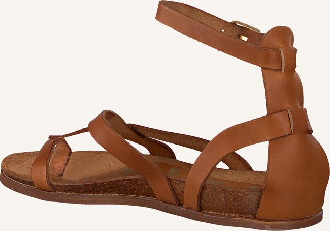 Cognac FRED DE LA BRETONIERE Platte sandalen 170010111 Cognac FRED DE LA BRETONIERE Platte sandalen 170010111 - large