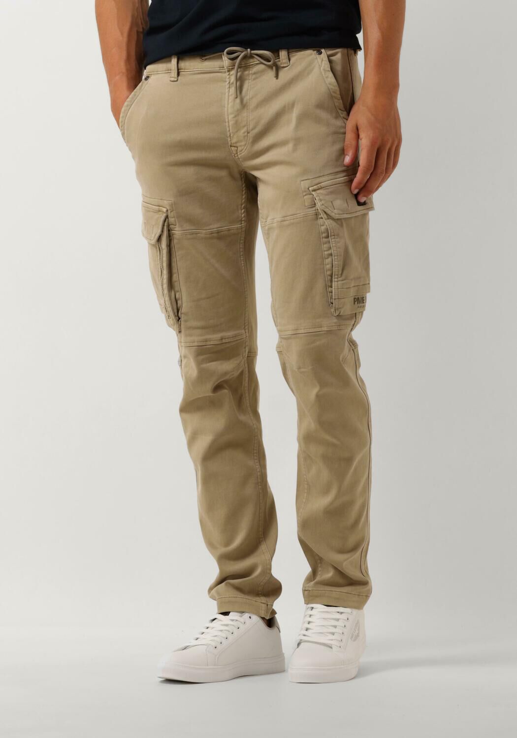 PME Legend Cargo Gekleurde Sweat Tapered Leg Broek Beige Heren