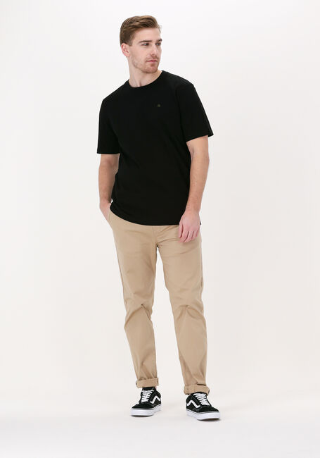 Zwarte SCOTCH & SODA T-shirt CREWNECK JERSEY T-SHIRT - large