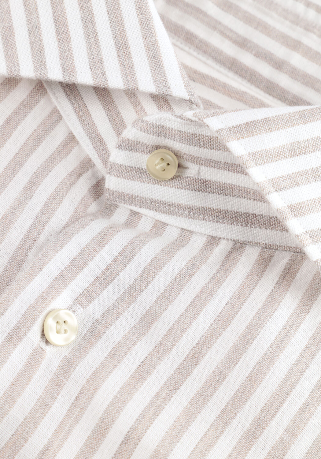 Witte PROFUOMO Casual overhemd SHIRT CUTAWAY SF CLASSIC - large