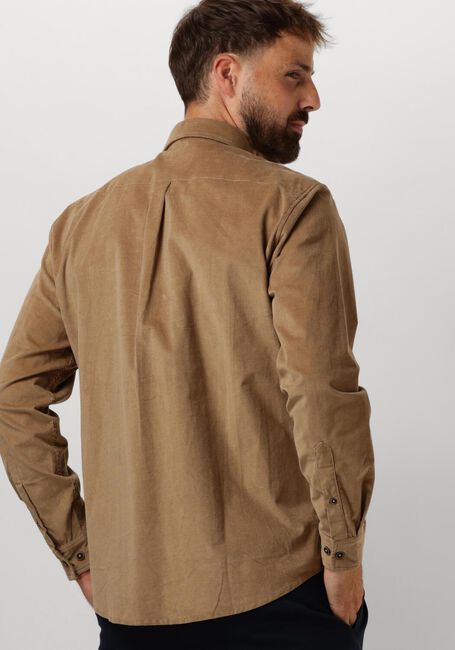 Beige ANERKJENDT Casual overhemd AKLEIF SOLID CORD SHIRT - large
