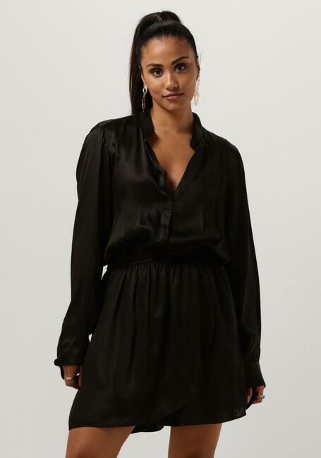 Zwarte EST'SEVEN Mini jurk EST’JOURNEE DRESS BAMBU - large