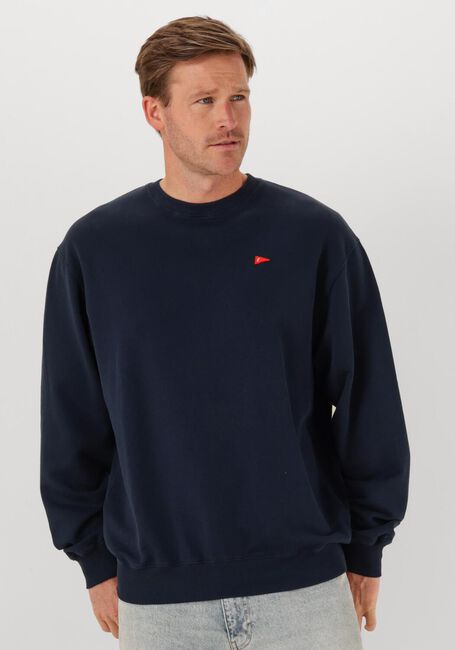 Donkerblauwe FORÉT Sweater FLAG SWEATSHIRT - large