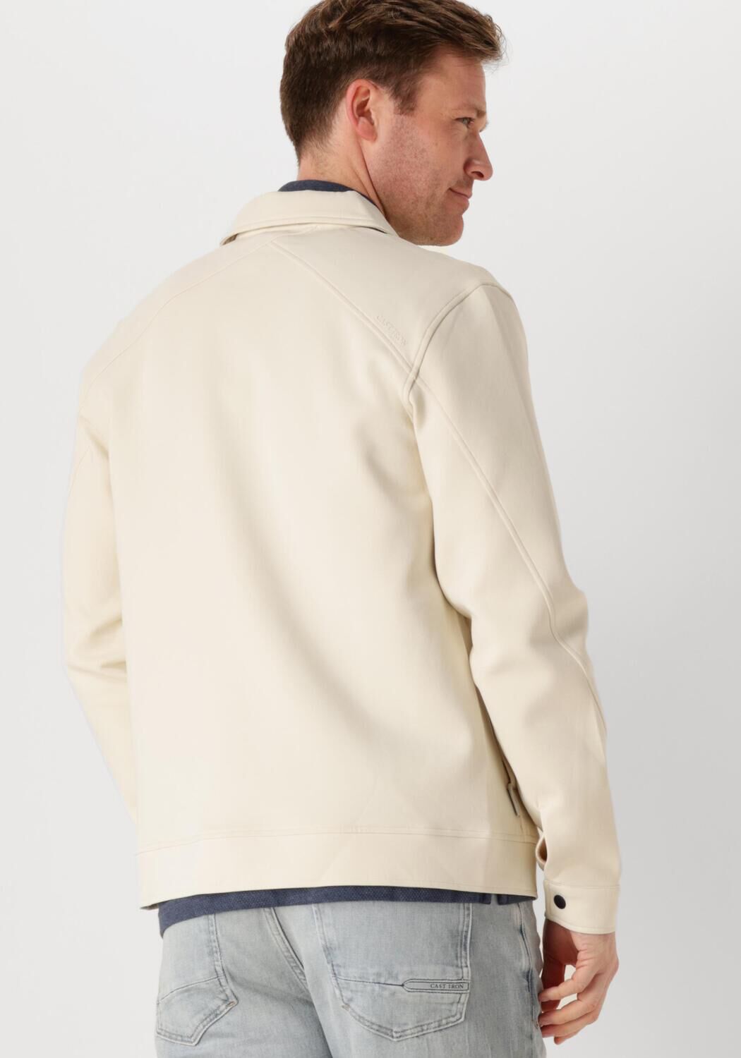 CAST IRON Heren Jassen Zip Jacket Interlock Sweat Beige