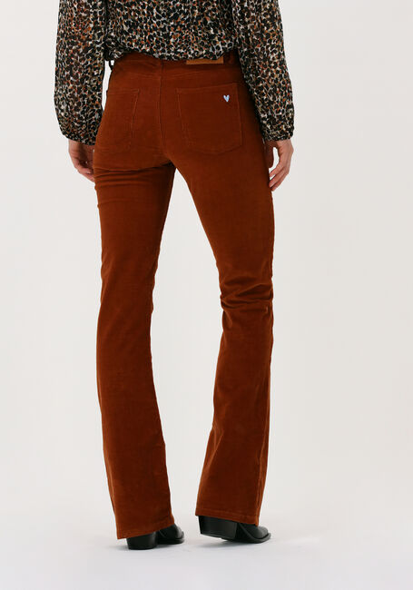 Cognac FABIENNE CHAPOT Flared broek EVA CURDUROY FLARE TROUSERS - large