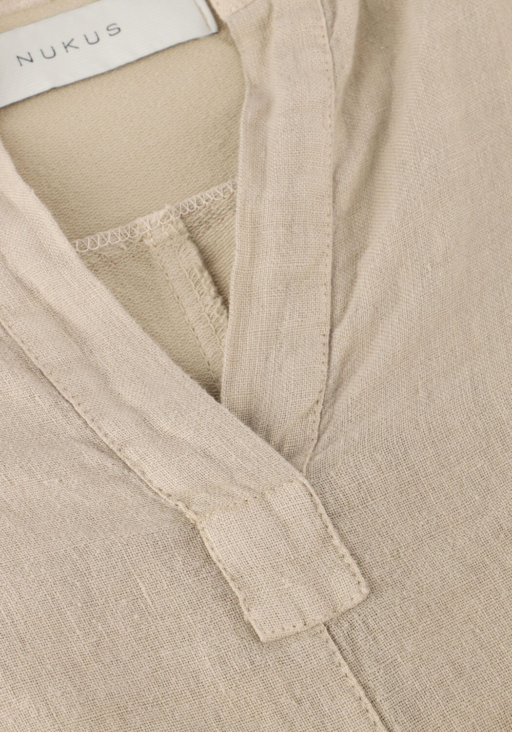 Beige NUKUS Midi jurk KATE DRESS MIX - large