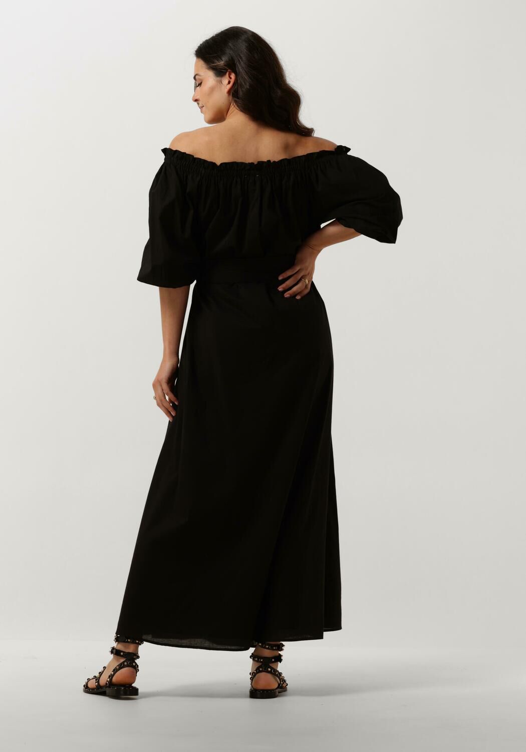 NOTRE-V Dames Jurken Nv-danya Off Shoulder Dress Zwart