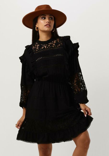 Zwarte OBJECT Mini jurk OBJARIENNE NEW L/S DRESS E DIV - large