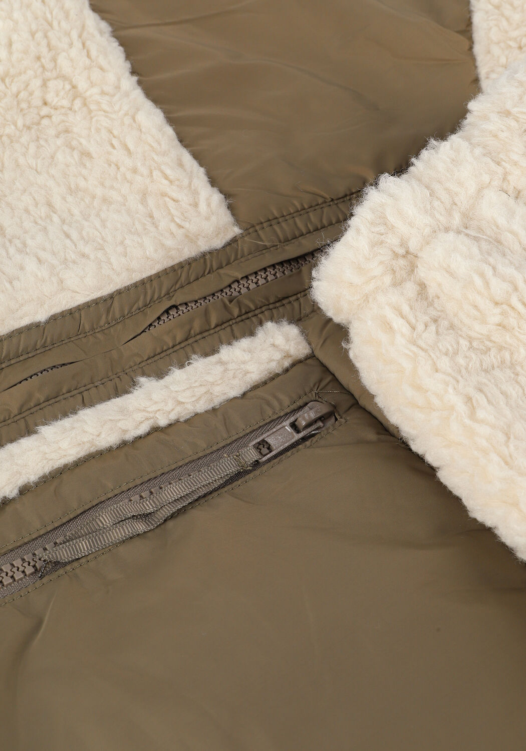 Groene CO'COUTURE Teddy jas TEDDY FLEECE JACKET - large