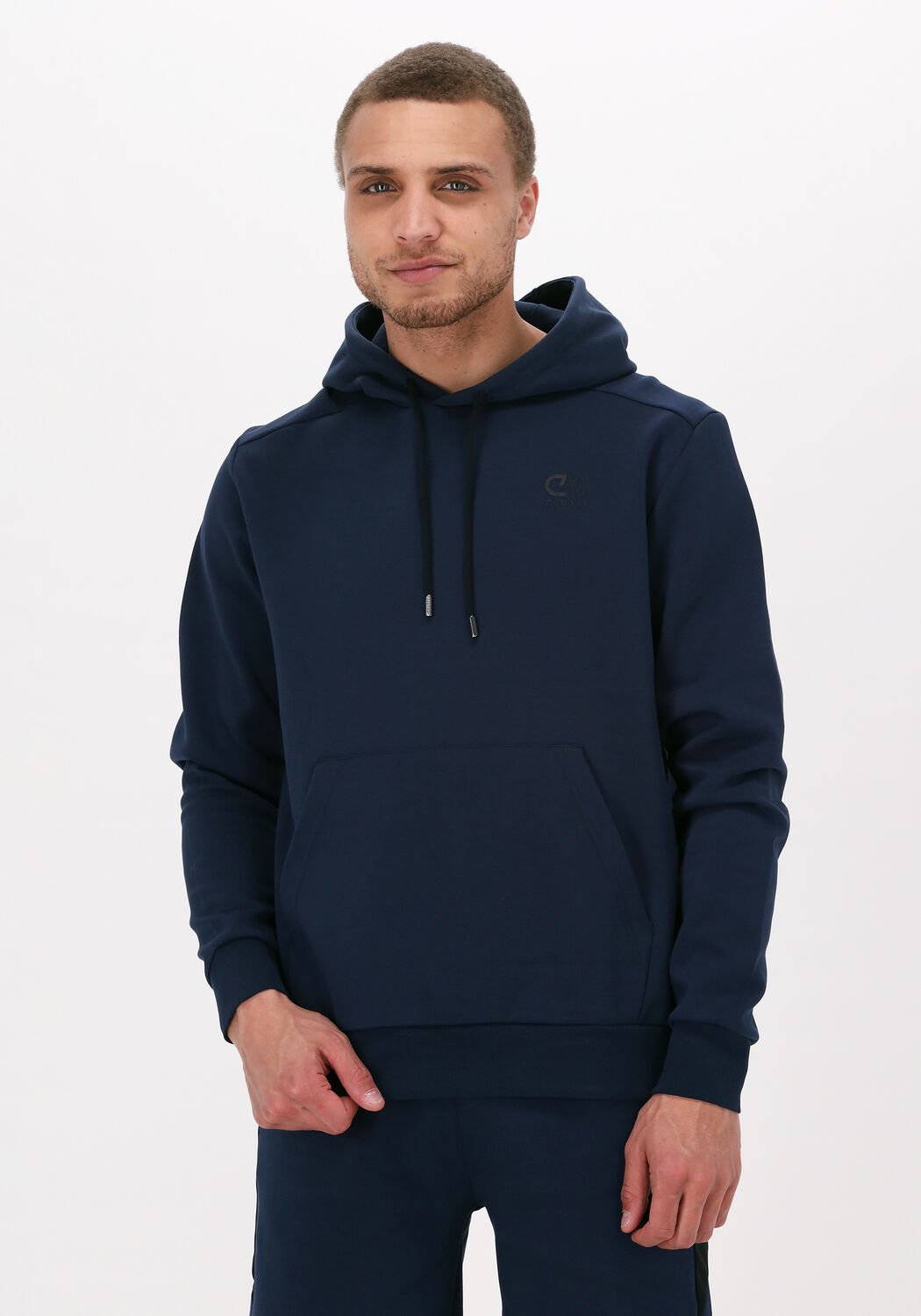 Donkerblauwe CRUYFF Sweater JOAQUIM HOODIE - COTTON | Omoda