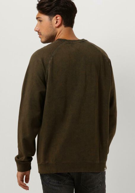 Donkergroene ANERKJENDT Trui AKRUBEN COTTON CREW SWEAT - large