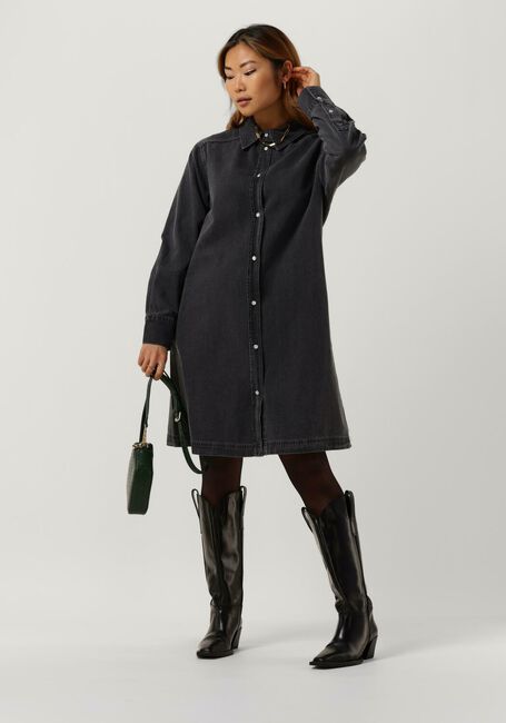 Donkergrijze LEVETE ROOM Mini jurk LR-PIXI 4 DRESS Donkergrijze LEVETE ROOM Mini jurk LR-PIXI 4 DRESS - large
