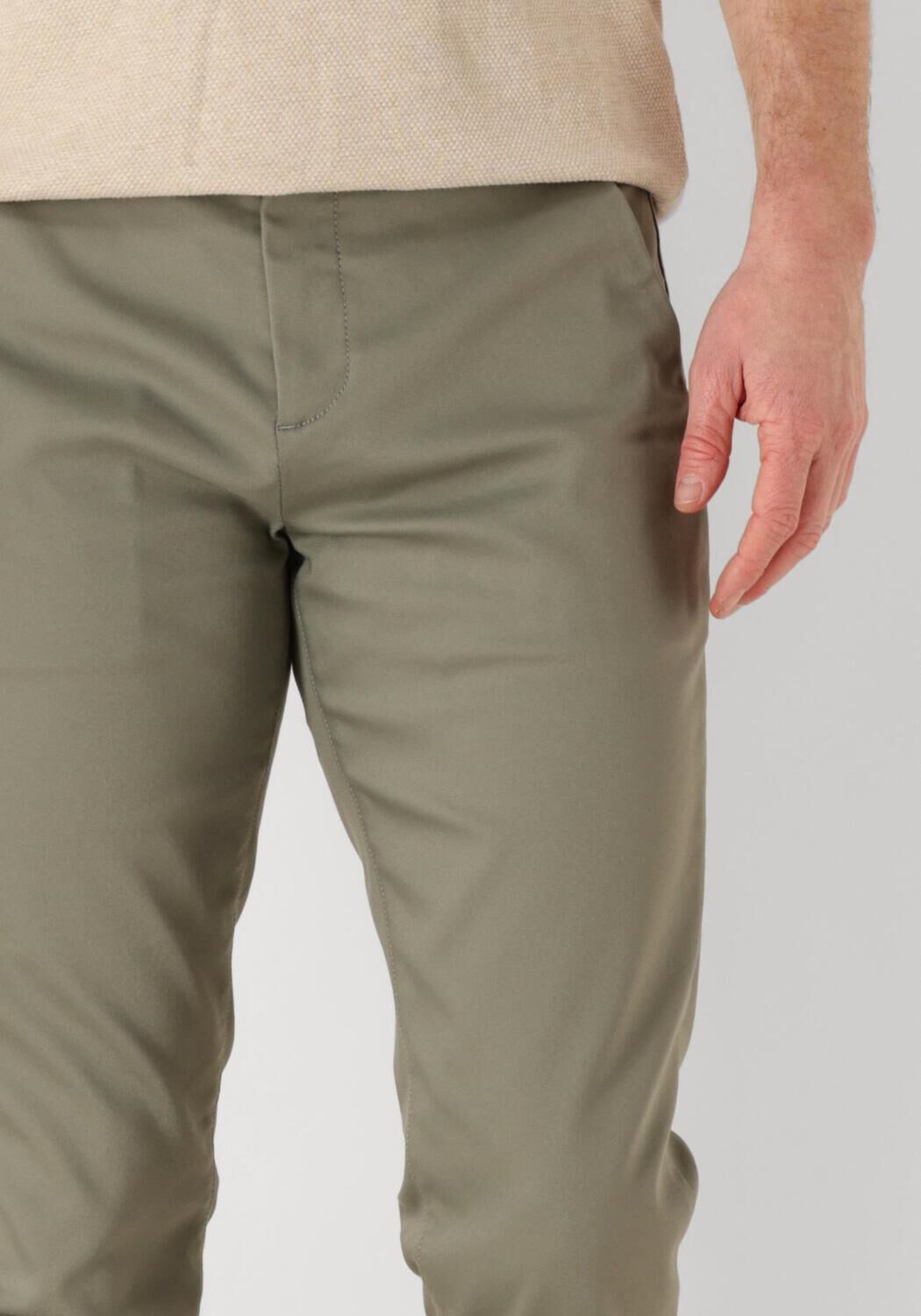 CAST IRON Heren Broeken Riser Chino Stretch Groen